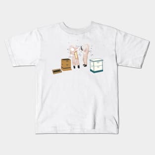 Beekeepers Inspection in Neutrals Kids T-Shirt